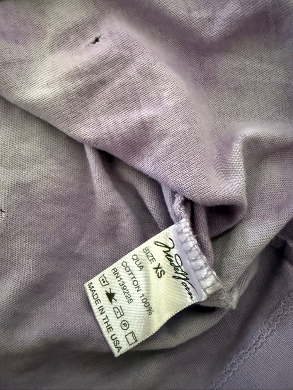 MadeWorn Purple Tie-Dye Band Graphic Tee with Pink Accents - Picture 3 of 6